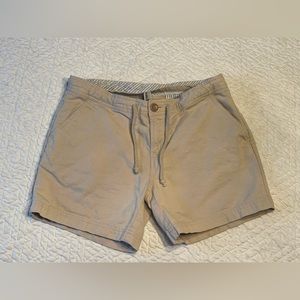Khaki/Tan Button & Tie Waist Hiking Shorts Size 4 Alpine Design
